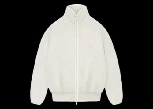 Fear of God Athletics Heavy Fleece Track Jacket Oatmeal Heather