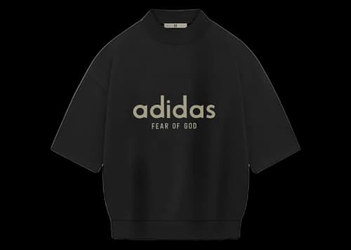 Fear of God Athletics Heavy Jersey 3/4 Mock Tee Black