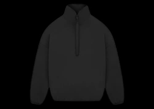 Fear of God Athletics Suede Fleece 1/2 Zip Black
