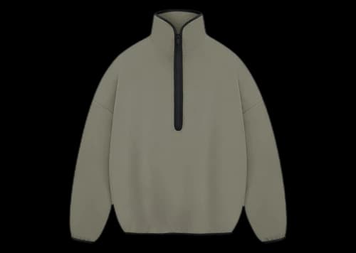 Fear of God Athletics Suede Fleece 1/2 Zip Clay
