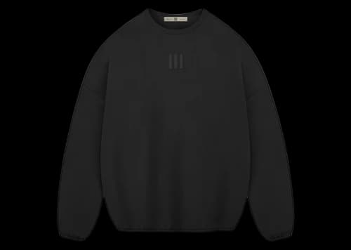 Fear of God Athletics Suede Fleece Crewneck Black