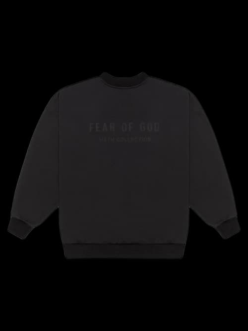 FEAR OF GOD Back Logo Crewneck Sweatshirt Black/Black