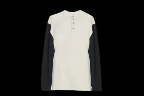 FEAR OF GOD L/S Henley T-shirt Cream/Black