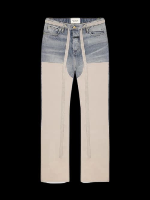 FEAR OF GOD Denim Nylon Double Front Work Pants Bone/Indigo