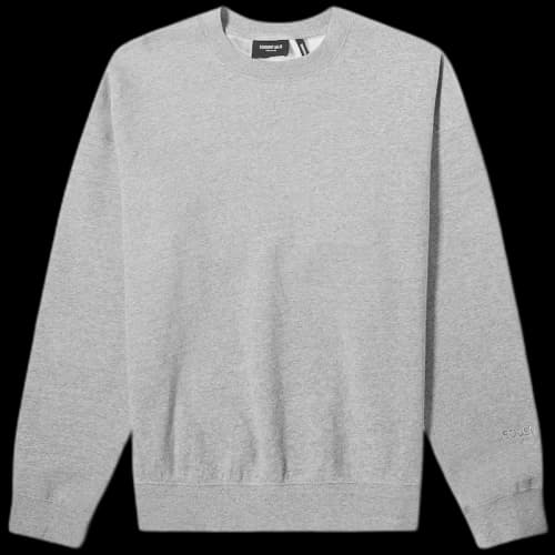 Fear of God Essentials 3M Logo Crewneck Sweatshirt Dark Heather Grey/Black