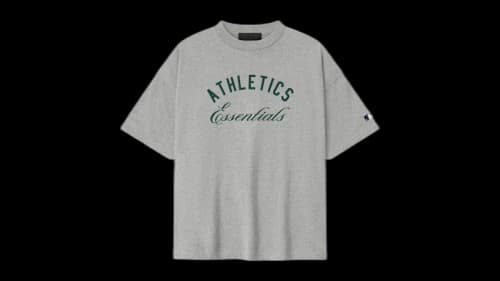 Fear of God Essentials Athletics 90's Tee Concrete Heather