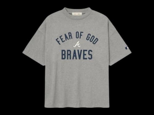 Fear of God Essentials Atlanta Braves Tee Dark Heather