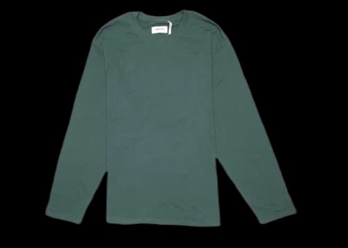 Fear of God Essentials Boxy Graphic Long Sleeve T-Shirt Green