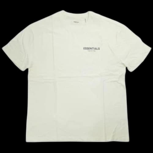 Fear of God Essentials Boxy Logo T-shirt Cream