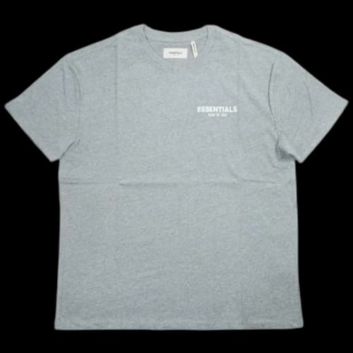 Fear of God Essentials Boxy Logo T-Shirt Grey