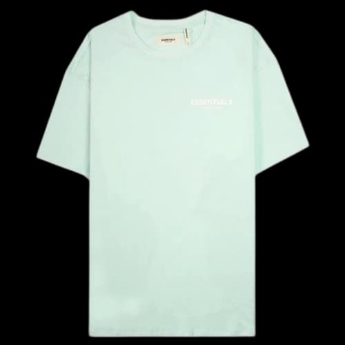 Fear of God Essentials Boxy Logo T-Shirt Mint