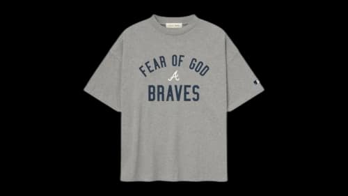 Fear of God Essentials Braves 90's Tee Dark Heather