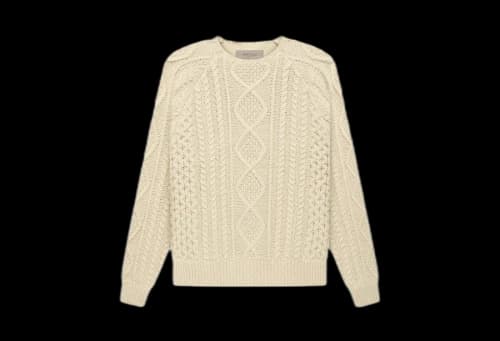 Fear Of God Essentials Cable Knit Egg Shell (FW22)