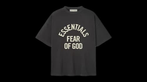 Fear of God Essentials Campus 90's Short Sleeve Tee Faded Black