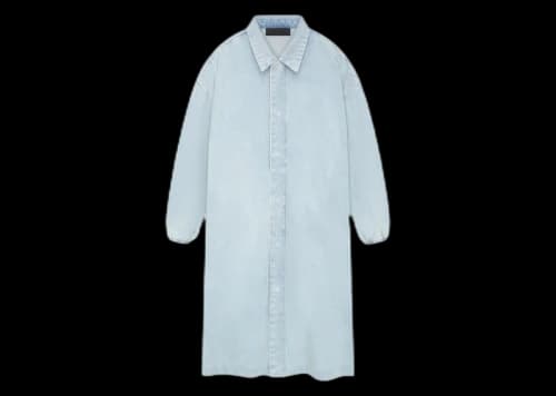 Fear of God Essentials Car Coat Light Wash Denim