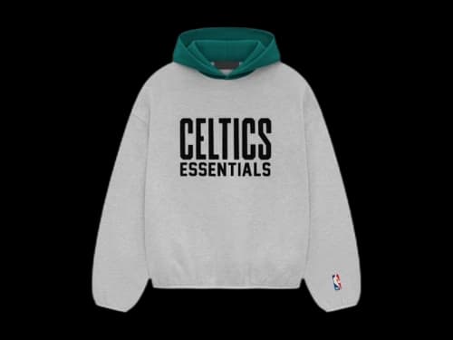 Fear of God Essentials Celtics Hoodie Light Heather