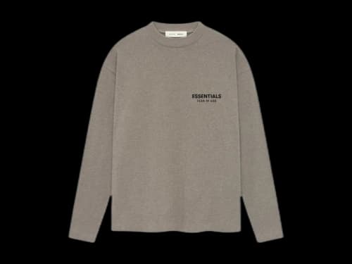 Fear of God Essentials Classic Long Sleeve Tee Homestead Heather