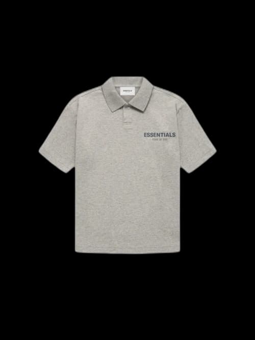 Fear of God Essentials Core Collection Kids Polo Dark Heather Oatmeal