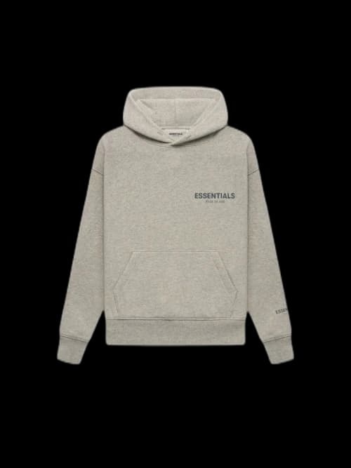 Fear of God Essentials Core Collection Kids Pullover Hoodie Dark Heather Oatmeal