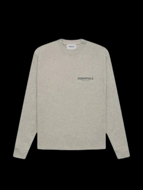 Fear of God Essentials Core Collection L/S T-shirt Dark Heather Oatmeal
