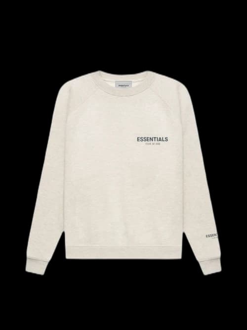 Fear of God Essentials Core Collection Pullover Crewneck Light Heather Oatmeal