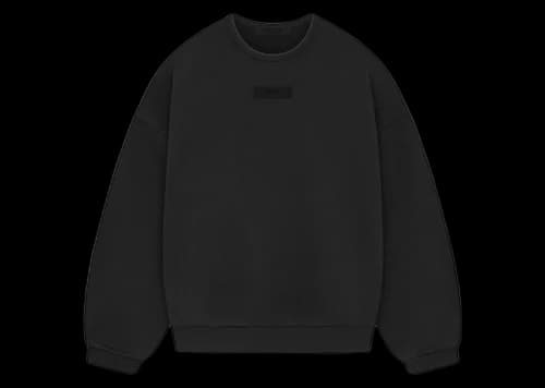 Fear of God Essentials Crewneck Sweatshirt (SS24) Jet Black