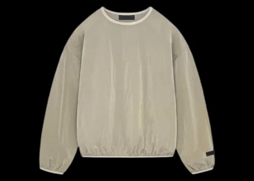 Fear of God Essentials Crinkle Nylon Pullover Crewneck Garden Yellow