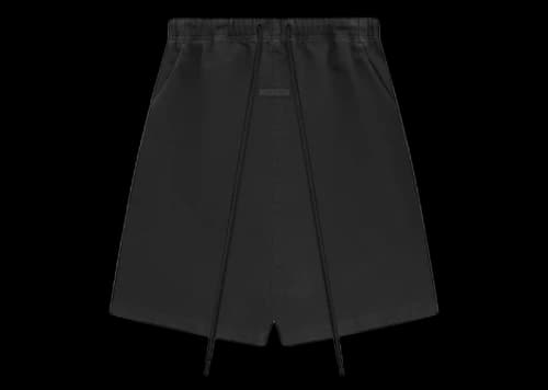 Fear of God Essentials Denim Relaxed Short Overdye Black Denim