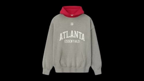Fear of God Essentials Essentials Falcons Hoodie Dark Heather/Red