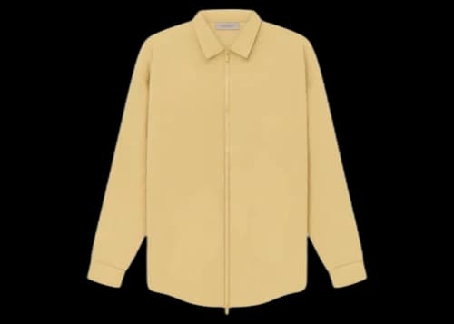 Fear of God Essentials Filled Nylon Shirt Jacket Light Tuscan