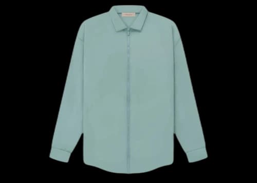 Fear of God Essentials Filled Nylon Shirt Jacket Sycamore