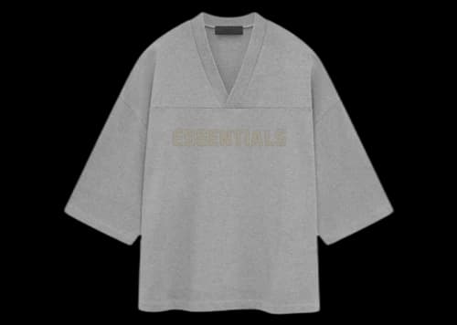 Fear of God Essentials Football Tee Dark Heather Oatmeal