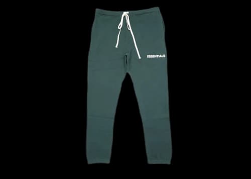 Fear of God Essentials Graphic Drawstring Sweatpants Green
