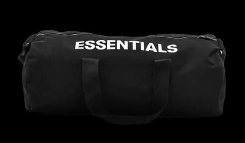 Fear of God Essentials Graphic Duffel Bag Black