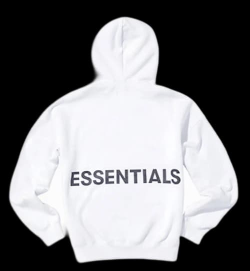 Fear of God Essentials Graphic Pullover Hoodie White