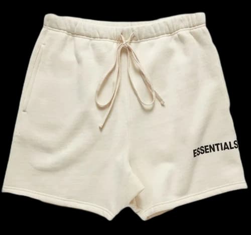 Fear of God Essentials Graphic Sweat Shorts Cream
