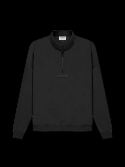 Fear of God Essentials Half Zip Sweater Black/Stretch Limo