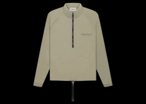 Fear of God Essentials Half Zip Track Jacket Pistachio