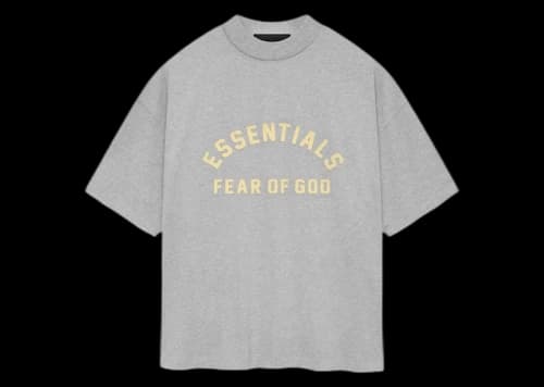 Fear of God Essentials Heavy Jersey Crewneck Tee Light Heather Grey