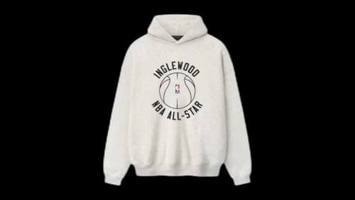 Fear of God Essentials Inglewood X All Star Weekend '26 90's Hoodie Oatmeal Heather