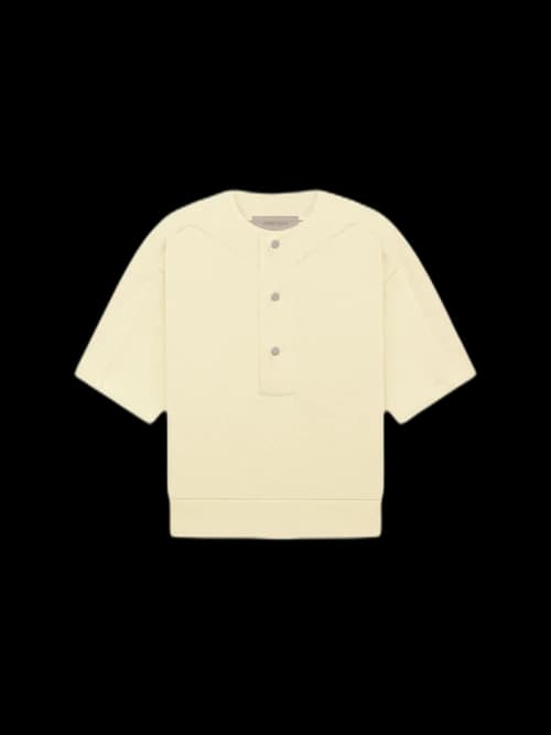 Fear of God Essentials Kid's Baseball Henley Canary