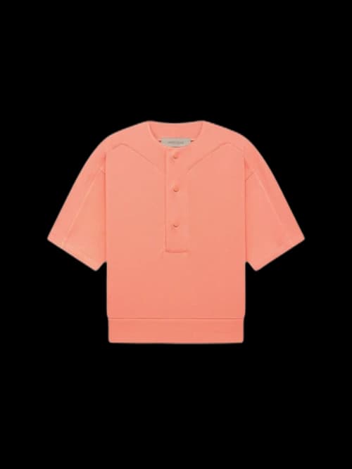 Fear of God Essentials Kids Baseball Henley Coral