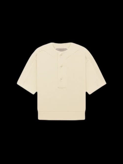 Fear of God Essentials Kids Baseball Henley Egg Shell