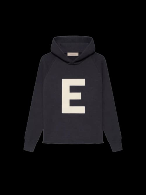 Fear of God Essentials Kids Big E Knit Hoodie Iron