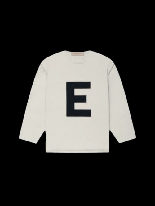 Fear of God Essentials Kids Big E Sweater Wheat