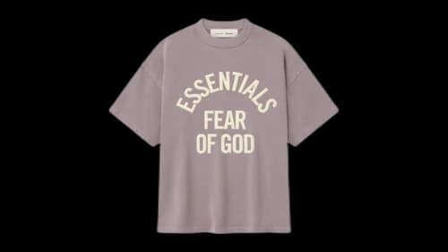 Fear of God Essentials Kids Campus 90's Short Sleeve Tee Faded Mauve