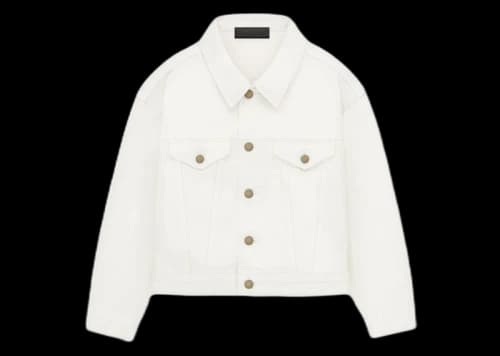 Fear of God Essentials Kids Denim Jacket Cloud Dancer