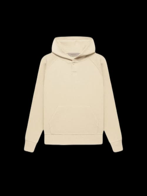 Fear of God Essentials Kids Henley Hoodie Egg Shell