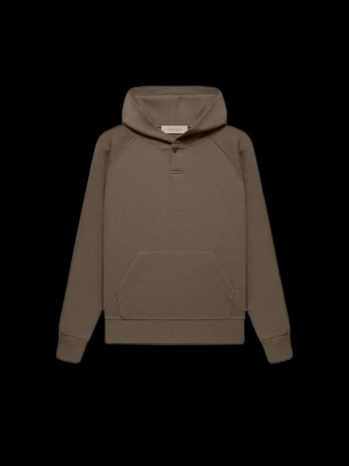 Fear of God Essentials Kid's Henley Hoodie Wood
