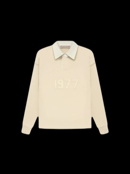 Fear of God Essentials Kids Henley Rugby Egg Shell